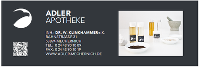 Adler-Apotheke, Mechernich — Sponsor der SG Rotbachtal-Strempt