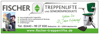 Fischer Treppenlifte, Mechernich — Sponsor der SG Rotbachtal-Strempt