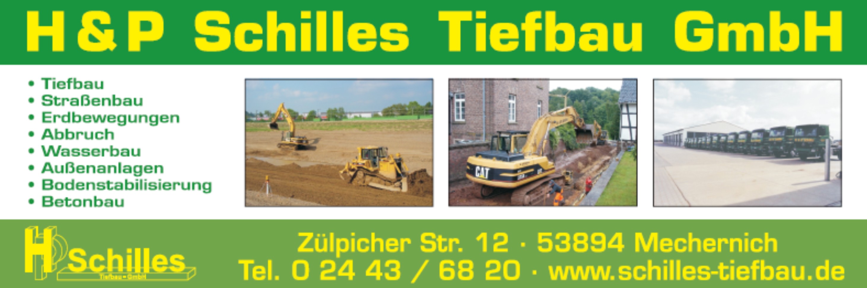 H&P Schilles Tiefbau GmbH, Mechernich — Sponsor der SG Rotbachtal-Strempt